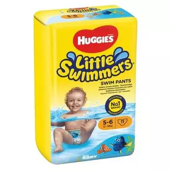Подгузники для плавания Huggies Infant, размер 5-6 (12-18 кг) 11 штук