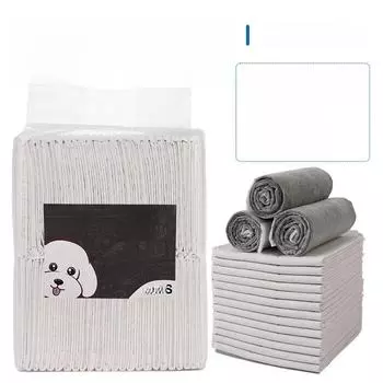 Подгузники для собак и кошек с бамбуковым углем: Толстые, дезодорирующие, впитывающие прокладки Thin L size 60x60cm 40 pieces