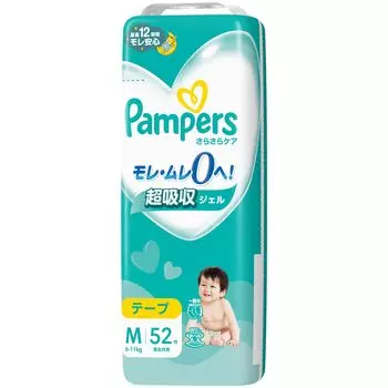 Подгузники M Pampers Smooth Care 52 шт. [размер ленты] (6~11 кг) белый