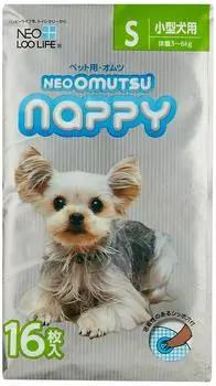 Подгузники Neo Lulife Neo для собак S 16 шт., размер,