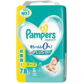 Подгузники Pampers Smooth Care 78 шт. [Размер ленты] (4~8 кг)