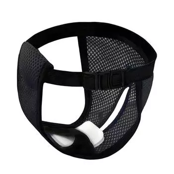 Подгузники Трусики для собак Дышащая сетка Домашний питомец Многоразовые подгузники с 3 сменными подгузниками Стираемые black-S