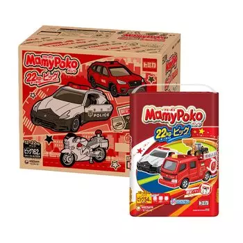 Подгузники-трусы Big Mamy Poko 162 шт. x Tomica Plarail Design Project [Размер штанов] (12~22 кг) (54 3) [Элемент дела] белый