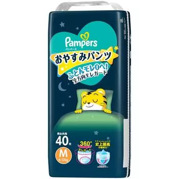 Подгузники-трусы для сна M Pampers 40 штук [Размер трусиков] (6~12 кг)