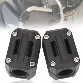 Подходит для 22/25/28 мм для Honda Engine Bumper Guard Blocks Декоративный блок Crash Bar Защитная ... чёрный