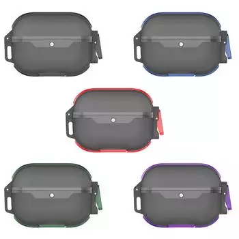 Подходит для Airpods4 Защитный чехол для наушников Airpods 4 Защитная оболочка с подвесной веревкой Airpods4 чёрный