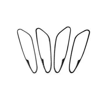 подходит для Alfa Romeo Giulia Stelvio 2017-19 Автомобильные аксессуары Украшение салона автомобиля Карбоновая внутренняя ручка двери декоративная чёрный