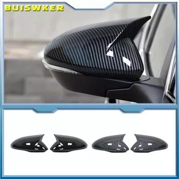 Подходит для Alfa Romeo Stelvio 2016 - 2020 Карбоновый чехол для зеркала заднего вида Stelvio Карбоновый чехол для зеркала Ушное зеркало