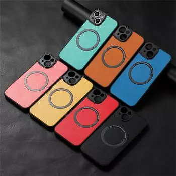 Подходит для Apple 15 Pro Чехол для мобильного телефона Универсальный защитный чехол Anti-Drop 12 Solid Color Magnetic IPhone14 Pro Max iPhone 15 Pro Max/Ultra чёрный