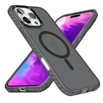 Подходит для Apple 16Pro Магнитный чехол для мобильного телефона 15 Двухслойная подушка безопасности Anti-Drop 14 Защитный чехол для мобильного телефона 13Pro iPhone 16 белый