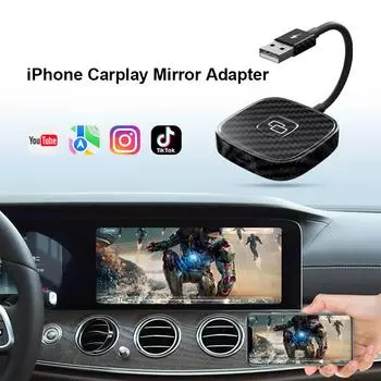 Подходит для Apple Carplay Box, оригинальное автомобильное проводное автомобильное зеркало, зеркальное отображение AIBOX, автомобильный кабель HDMI с тем же экраном чёрный