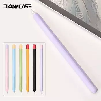 Подходит для Apple Pencil1/2, защитный чехол, мягкий силиконовый держатель для ручек, чехол для стилуса, аксессуары для карандашей для iPad первого поколения Pencil 1st Orange