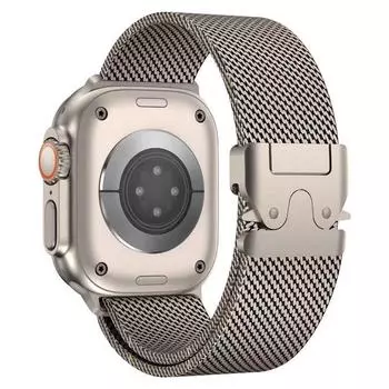 Подходит для Apple S10 Apple Watch Milanese New Strap S987 Stainless Steel Ultra2 Watch Strap Apple 42/44/45/46/49 серебряный