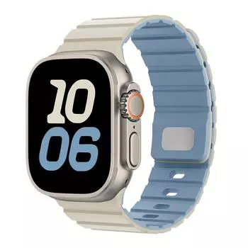 Подходит для Apple S10 Watch Силиконовый ремешок 42 мм/46 мм Магнитная присоска Ultra2 Силиконовый мужской и женский ремешок 44/45/46/49mm