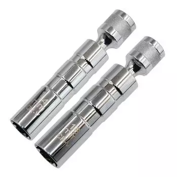 Подходит для автомобиля 14 мм 16 мм тонкостенная магнитная поворотная головка свечи зажигания 3/8-дюймовый привод 12-точечный инструмент для снятия головки свечи зажигания 14