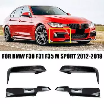 Подходит для аксессуаров BMW 3 серии F30 F31 F35 M Sport 320i 325i 328i 335i 2012-2019, накладка на противотуманную фару, передние сплиттеры