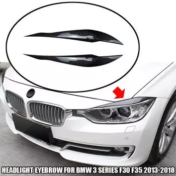Подходит для аксессуаров BMW 3 серии F30 F31 F32 F34 F35 318I 320I 2012-2018 фара бровь веко крышка декоративная отделка чёрный