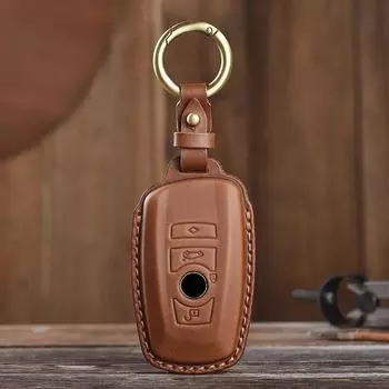 Подходит для BMW 5-й серии, 7-й серии, 3-й серии X3 X1 X5 X6 320li 525li 530li кожаный защитный чехол для ключей CHINA