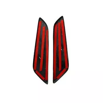 подходит для BMW G30 5 серии карбоновые жабры акулы боковые вентиляционные наклейка автомобильный стиль переднее крыло автомобиля боковые вентиляционные крышки аксессуары чёрный