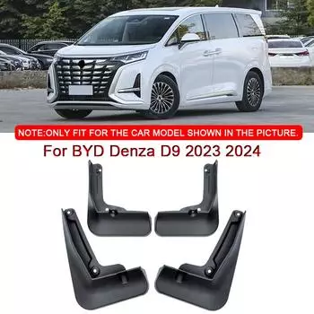 Подходит для BYD Denza D9 2023 2024 2025 автомобильный стайлинг ABS автомобильные брызговики брызговики брызговики передние задние крылья аксессуары чёрный