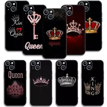 Подходит для чехла для мобильного телефона iPhone16, нового чехла для мобильного телефона Couple Crown. iPhone13