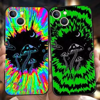 Подходит для чехла для мобильного телефона iPhone16, нового чехла для мобильного телефона Love Shiitake Mushroom Graffiti из Японии и Южной Кореи iPhone16