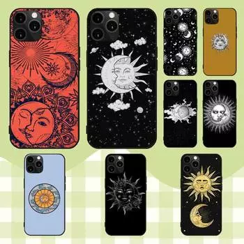 Подходит для чехла для мобильного телефона iPhone16, нового парного чехла для мобильного телефона Sun and Moon. iPhone13