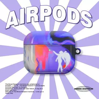 Подходит для чехла для наушников Airpods 3-го поколения Airpodspro 2-го поколения/1-го поколения Защитный чехол Глянцевый жесткий чехол Airpods 4-го поколения Apple AirPods