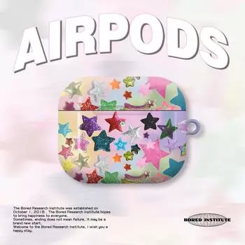Подходит для чехла для наушников Airpods 3-го поколения Airpodspro 2-го поколения/1-го поколения Защитный чехол Глянцевый жесткий чехол Airpods 4-го поколения Apple AirPods 2