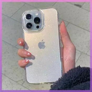 Подходит для чехла для телефона Apple 13, Прозрачный с блестками, Полный пакет для Iphone14promax 12mini Защита от падений 11 Чехол для телефона iPhone 15 Pro max 6.7 inch