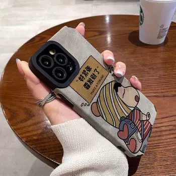 Подходит для чехла для телефона Apple 16 15promax/14/13 cartoon 12 anti drop 11 silicone iPhone 16