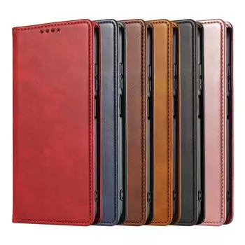 Подходит для чехла для телефона Redmi Note13Pro, кожаного чехла для телефона Redmi 13C Magnetic, чехла-книжки Xiaomi 14 Redmi A1/A2 чёрный