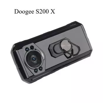 Подходит для чехла и держателя для телефона Doogee S200 X (черный, с держателем) чёрный