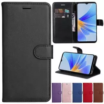 Подходит для чехла-книжки OPPO Flip Phone Holster, чехла-кошелька OPPO A17 чёрный