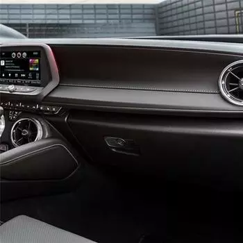 Подходит для Chevrolet Camaro 2017-2019 Автомобильные аксессуары панель перчаточного ящика из углеродного волокна Защита салона автомобиля наклейка 3D чёрный