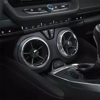 Подходит для Chevrolet Camaro 2017-2019 Аксессуары для автомобиляЗадняя панель воздухозаборникаКарбоновая наклейка на автомобиль 3D Крутая отделка интерьера чёрный