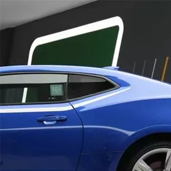 Подходит для Chevrolet Camaro 2017-2019 Аксессуары для автомобиляШторки на заднее стеклоПанель из углеродного волокнаНаклейка на автомобиль 3D Крутая отделка интерьера чёрный
