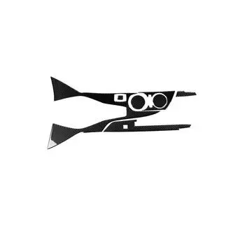 Подходит для Chevrolet Camaro 2017-2019 Аксессуары для автомобиля Задняя центральная коробка передач Карбоновая наклейка на автомобиль Крутая отделка интерьера чёрный