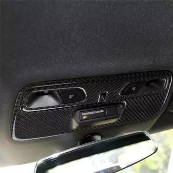 Подходит для Chevrolet Camaro 2017-2019 гг. Декоративная панель для освещения крыши из углеродного волокна. Внутренняя отделка. Наклейка на автомобиль из углеродного волокна. чёрный