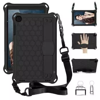 Подходит для детского мультяшного планшета с защитным ремнем от падения, направляющего ремня для учителя, диагонального ремня, аксессуаров для самостоятельного изготовления 2pcs чёрный