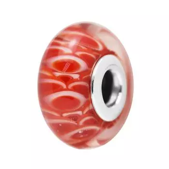 Подходит для европейского браслета, подвески из стерлингового серебра 925 пробы, стеклянные бусины коинобори, женские ювелирные изделия своими руками