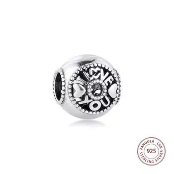 Подходит для европейского браслета, подвески из стерлингового серебра 925 пробы, разговор о любви, бусины, женские ювелирные изделия своими руками, подарок