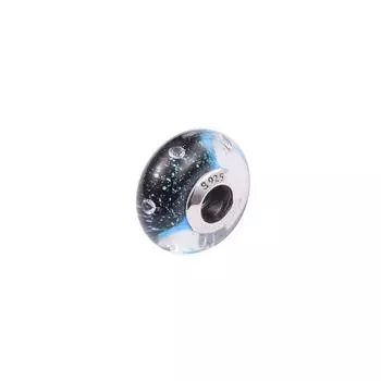 Подходит для европейского браслета, подвески из стерлингового серебра 925 пробы, полуночное шипение, стеклянные бусины для женщин, изготовление ювелирных изделий своими руками