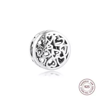 Подходит для европейского браслета, подвески «Любящие чувства», оригинальные бусины из стерлингового серебра 925 пробы, женские ювелирные изделия «сделай сам», подарок