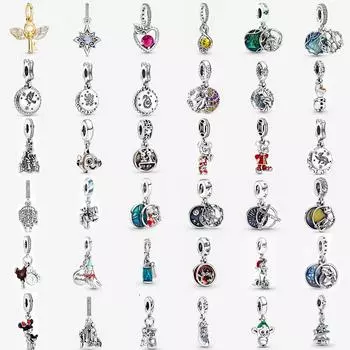 Подходит для европейского браслета, стерлингового серебра 925 пробы, Patronus Hedwig, вращающийся подвесной браслет с крылатым ключом, подвески, бусины для изготовления ювелирных изделий