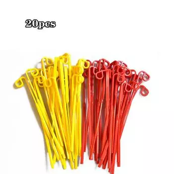 Подходит для гибких лезвий Aero Flex, лезвий для прополки сорняков Wacker, 9-образных пластиковых лезвий для газонокосилок 20pcs красный