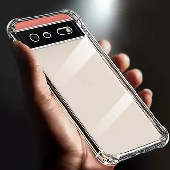 Подходит для Google Pixel 6 чехол утолщенный подушка безопасности ударопрочный прозрачный мягкий TPU чехол для телефона прозрачная задняя крышка pixel6 Funda Cases for Google Pixel 6 прозрачный