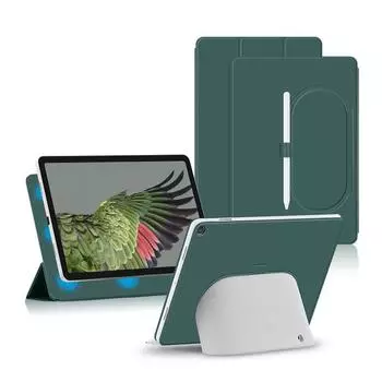 Подходит для Google Tablet Защитный чехол Google Pixel Tablet Магнитный двусторонний зажим Кожаный чехол 11 дюймов Google Pixel Tablet чёрный