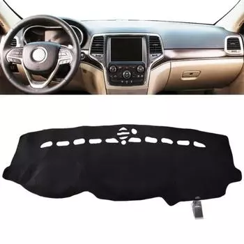 Подходит для Grand Cherokee 2011-2018, чехол для приборной панели, коврик для приборной панели, коврик для приборной панели, солнцезащитный козырек, чехол для приборной панели, ковер чёрный
