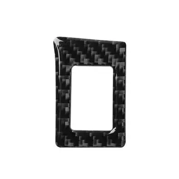 Подходит для Honda Civic 10th 2016-19 Автомобильные аксессуары Наклейка для салона автомобиля из углеродного волокна Автомобильная двойная кнопка вспышки Защитная накладка чёрный